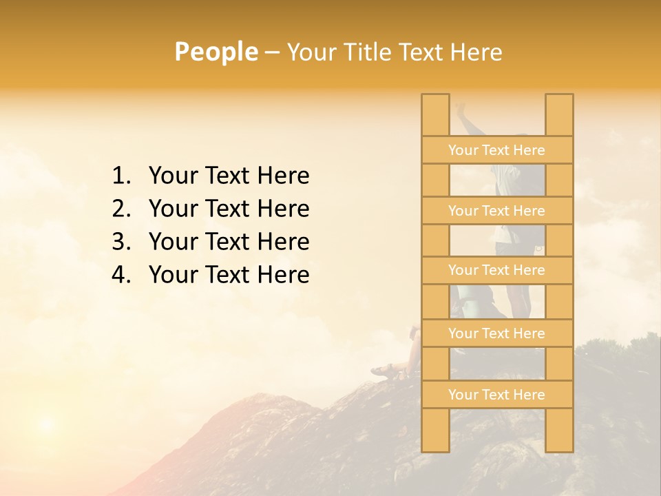 Sunset Peak Destination PowerPoint Template