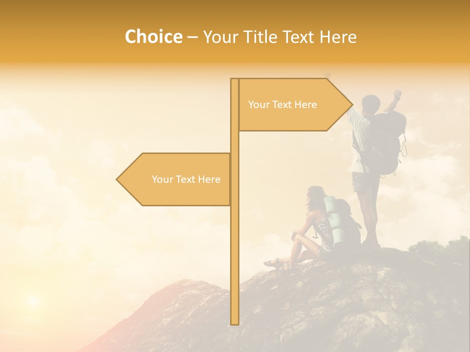 Sunset Peak Destination PowerPoint Template