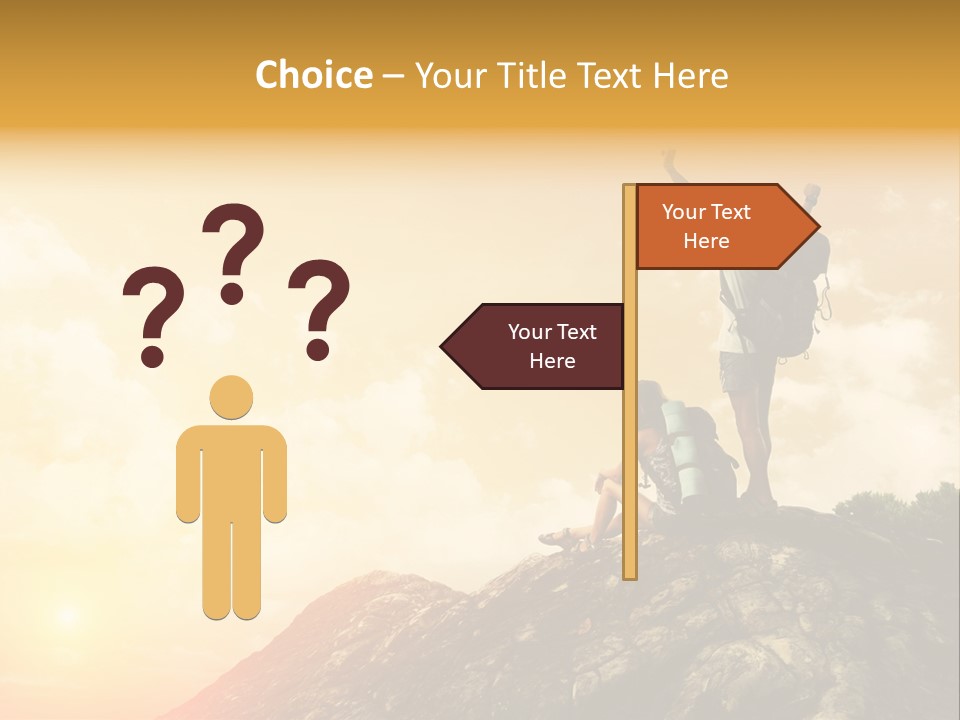 Sunset Peak Destination PowerPoint Template