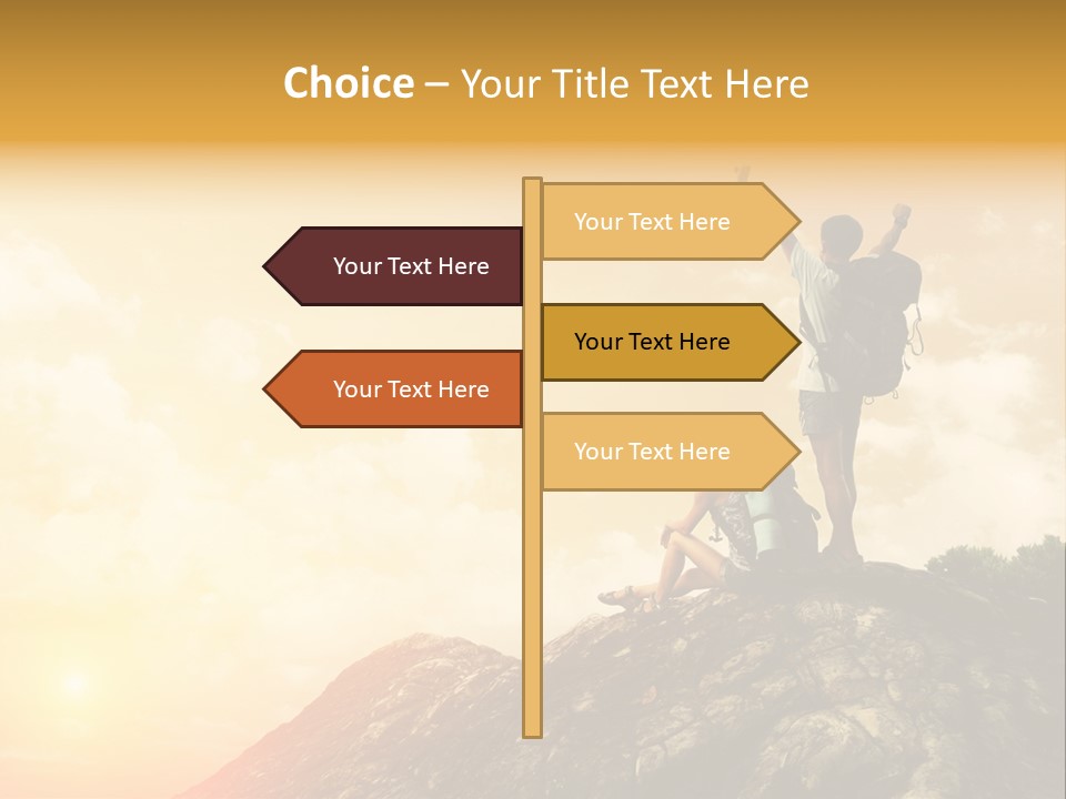 Sunset Peak Destination PowerPoint Template