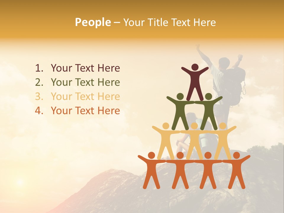 Sunset Peak Destination PowerPoint Template