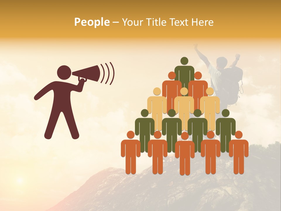 Sunset Peak Destination PowerPoint Template