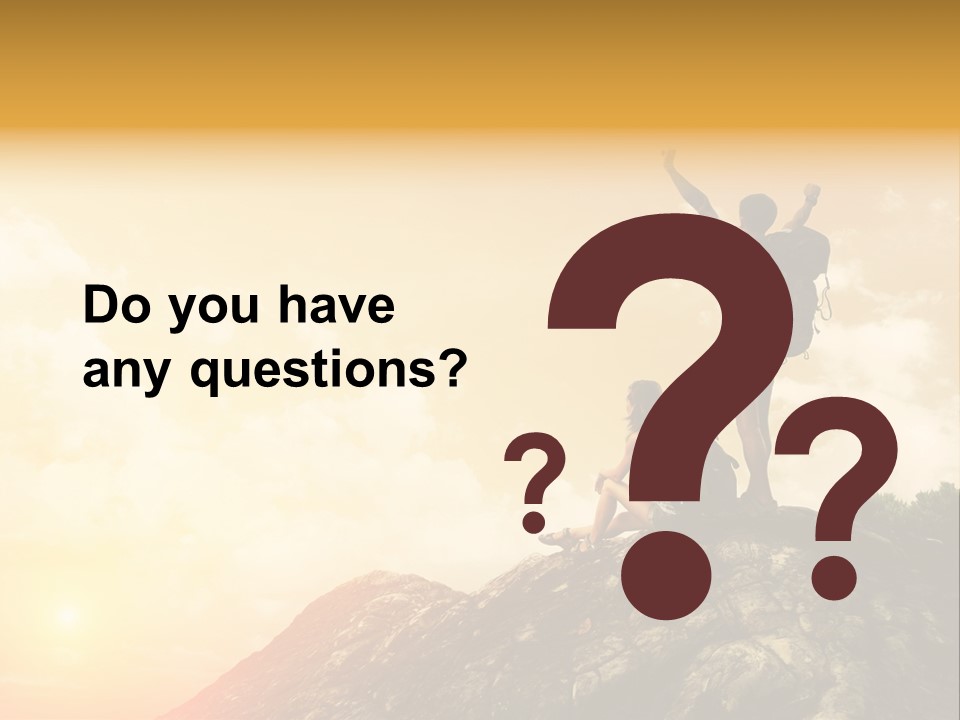 Sunset Peak Destination PowerPoint Template