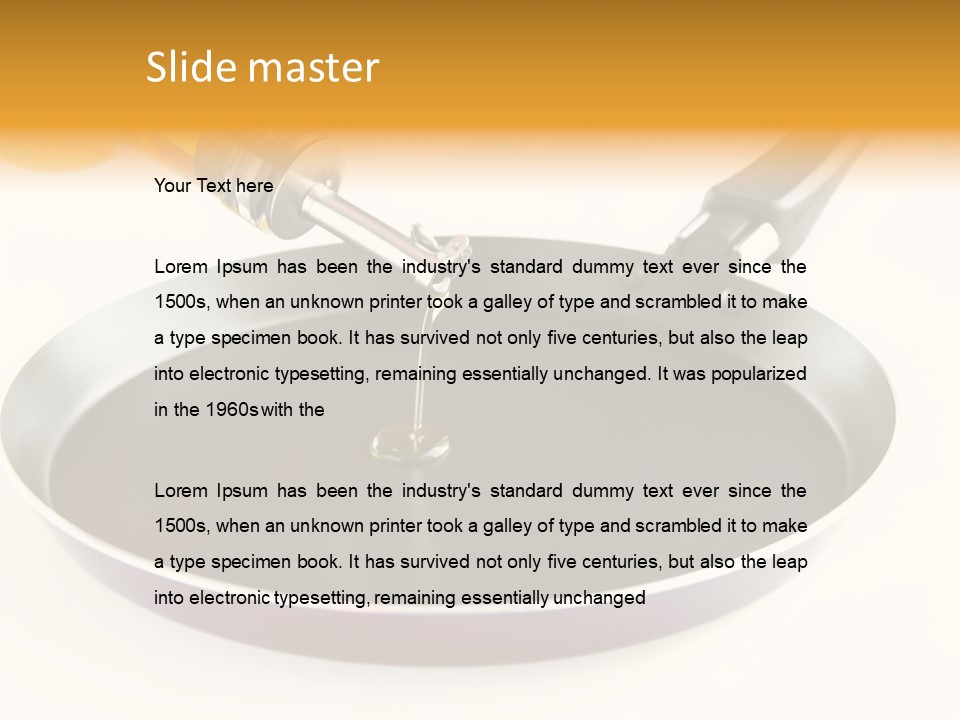 Isolated Baking Steel PowerPoint Template