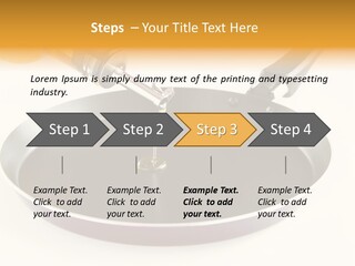 Isolated Baking Steel PowerPoint Template