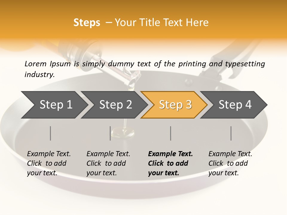 Isolated Baking Steel PowerPoint Template