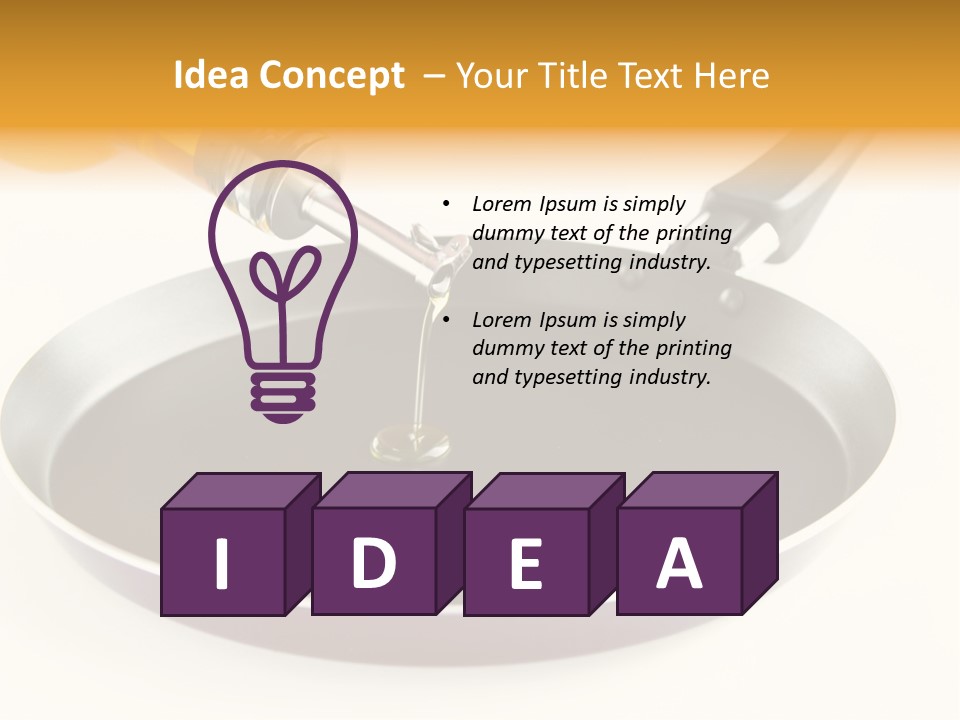 Isolated Baking Steel PowerPoint Template