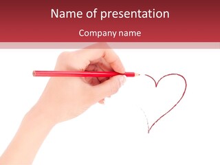 Person Hand Banner PowerPoint Template