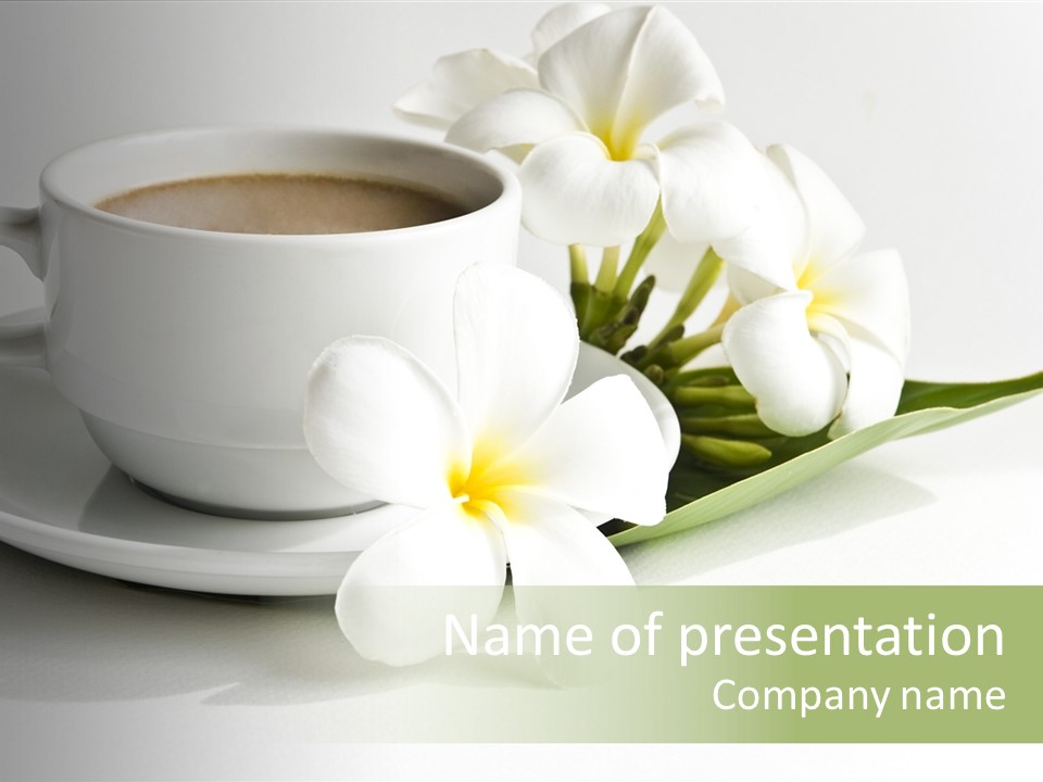 Exotic Floral Coffee PowerPoint Template