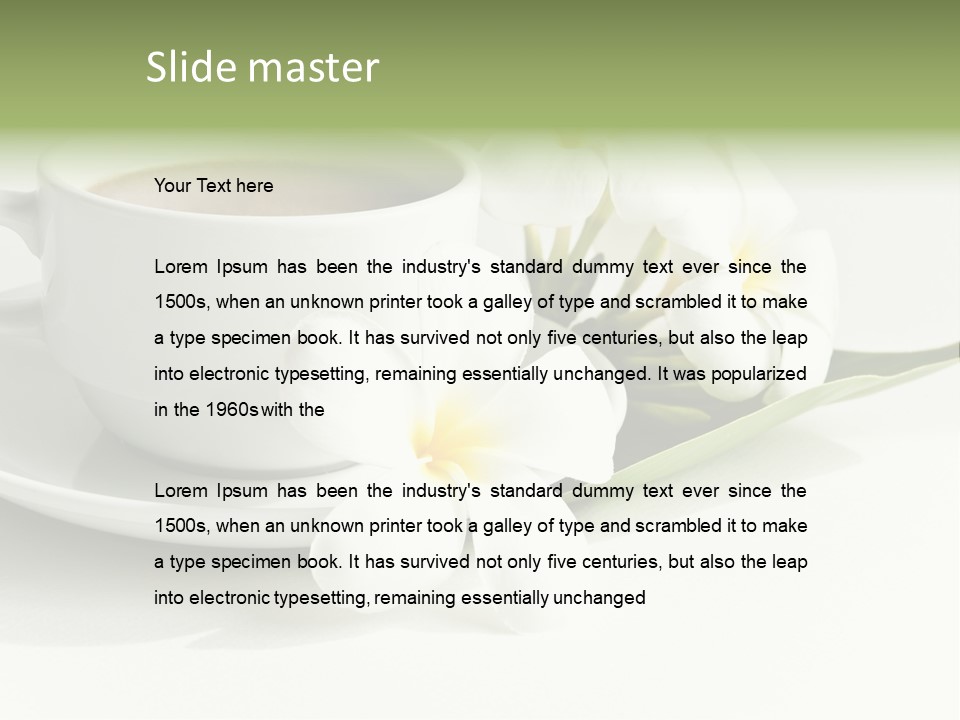 Exotic Floral Coffee PowerPoint Template