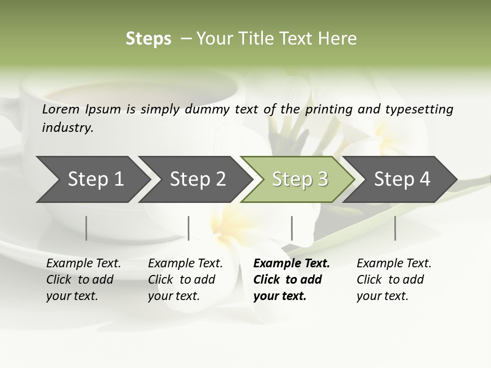 Exotic Floral Coffee PowerPoint Template