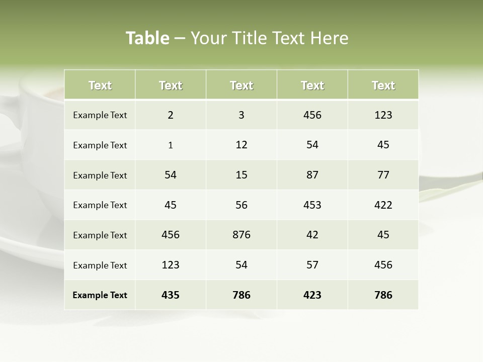 Exotic Floral Coffee PowerPoint Template