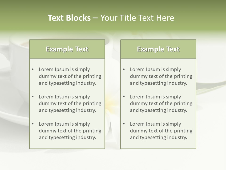 Exotic Floral Coffee PowerPoint Template