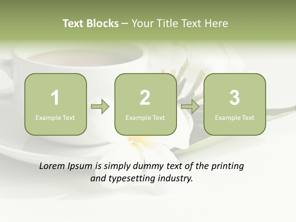 Exotic Floral Coffee PowerPoint Template