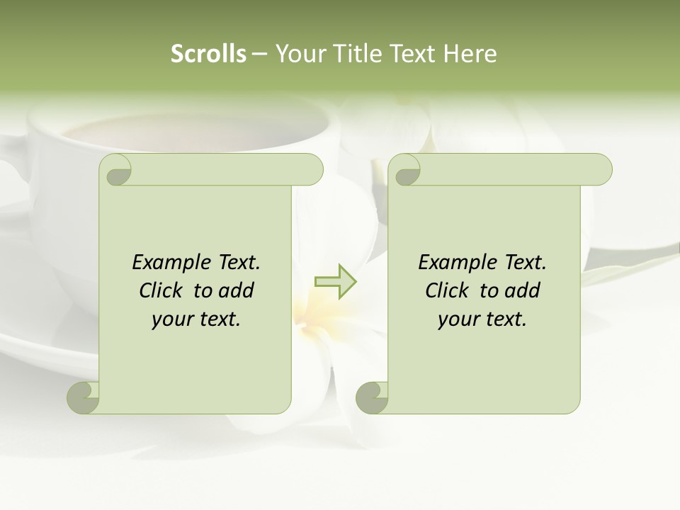 Exotic Floral Coffee PowerPoint Template