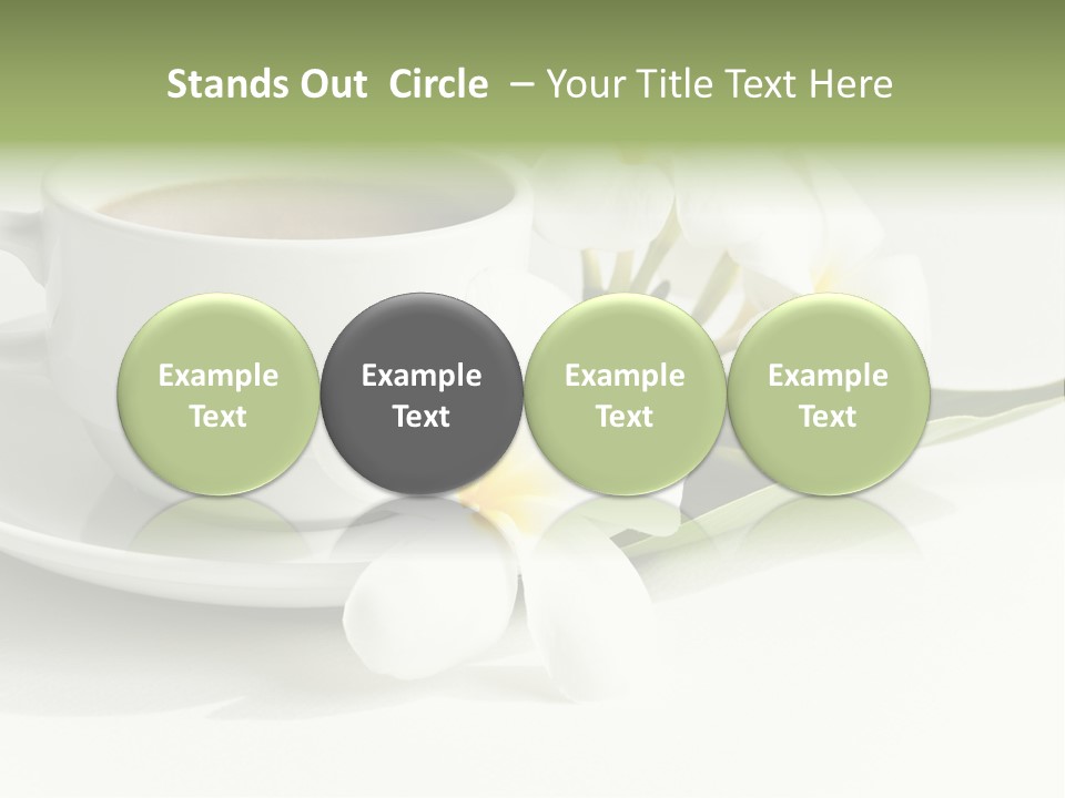 Exotic Floral Coffee PowerPoint Template