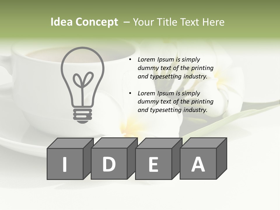 Exotic Floral Coffee PowerPoint Template