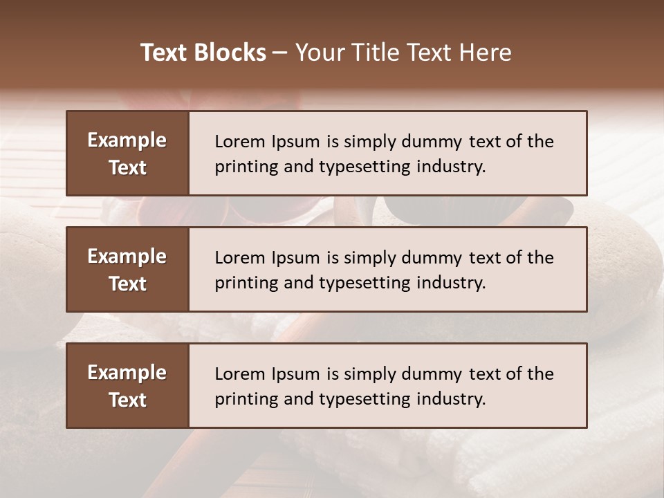 Caring Ayurveda Pamper PowerPoint Template