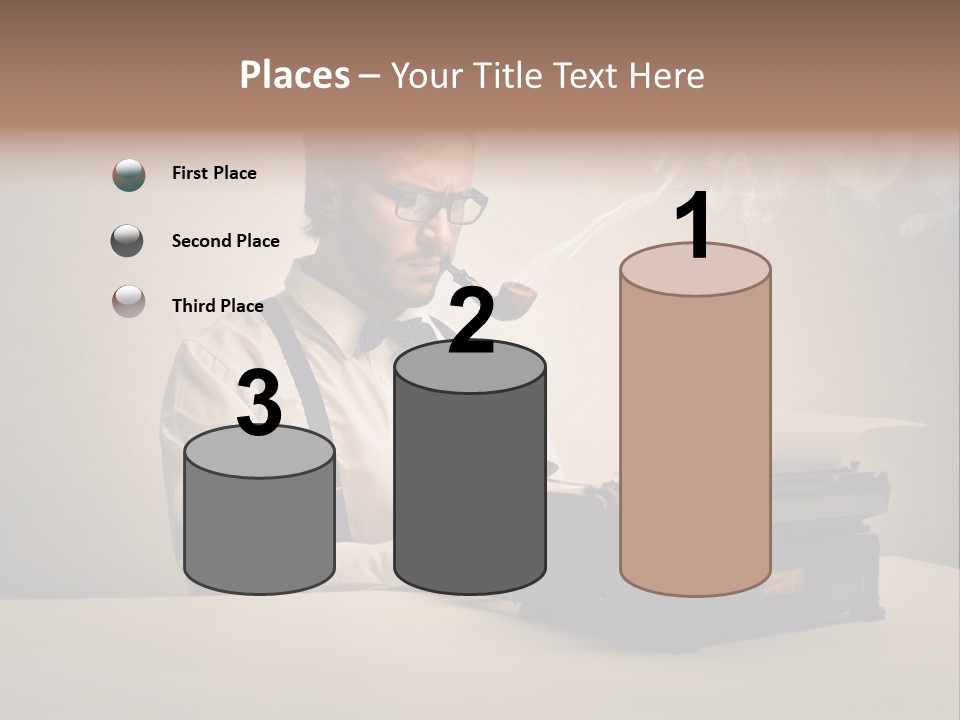 Business Fashion Beard PowerPoint Template