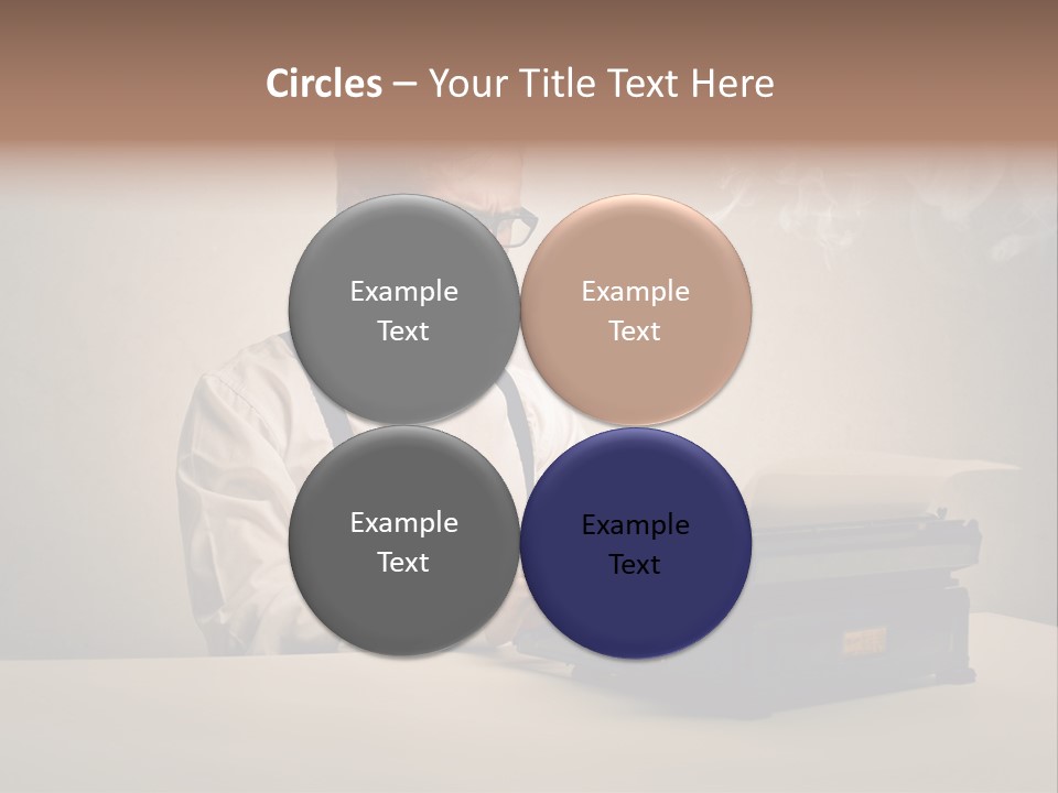 Business Fashion Beard PowerPoint Template