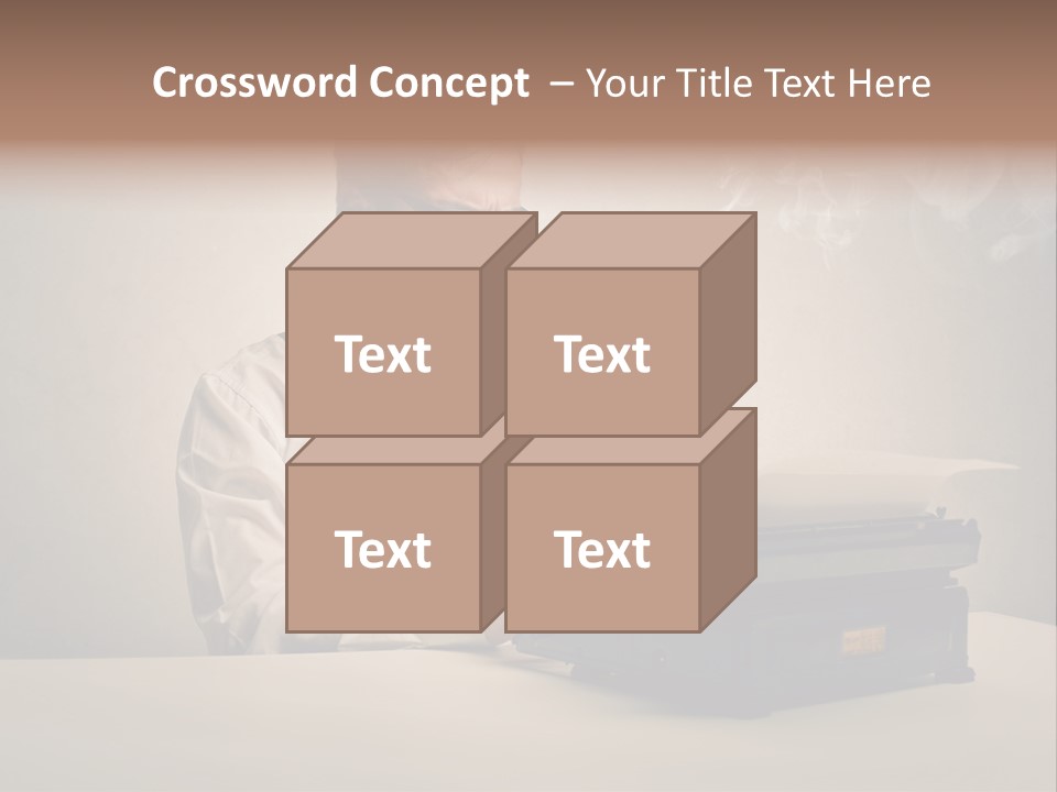 Business Fashion Beard PowerPoint Template