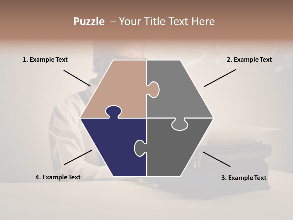 Business Fashion Beard PowerPoint Template