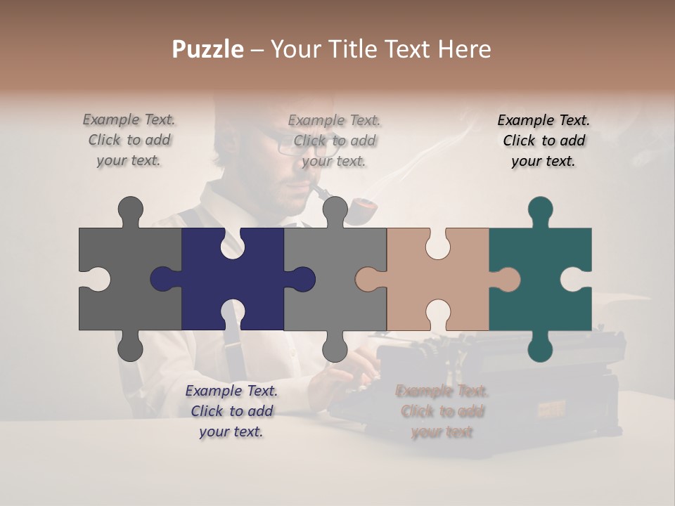 Business Fashion Beard PowerPoint Template