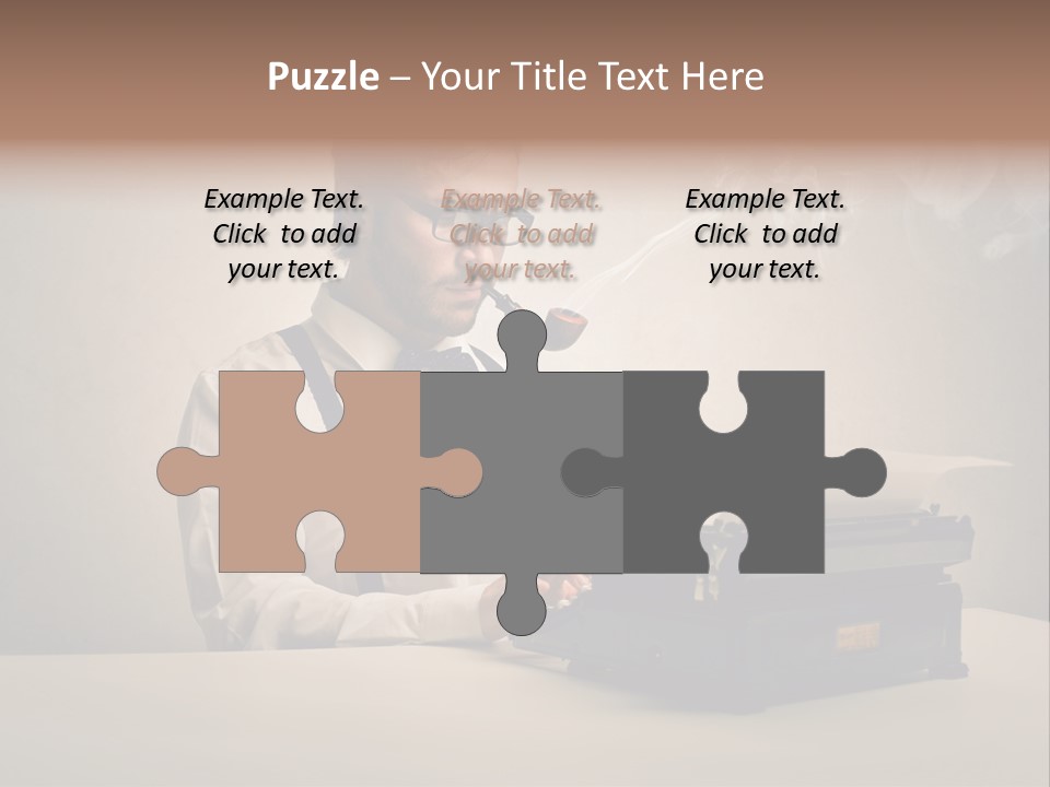 Business Fashion Beard PowerPoint Template