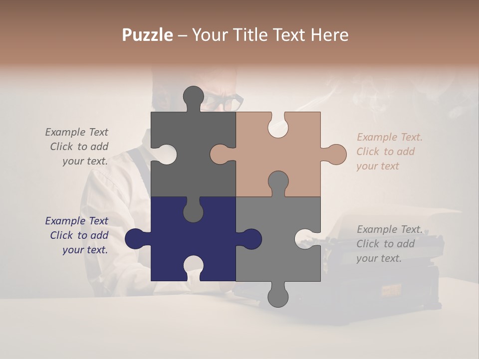 Business Fashion Beard PowerPoint Template