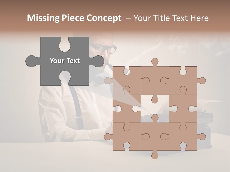 Business Fashion Beard PowerPoint Template