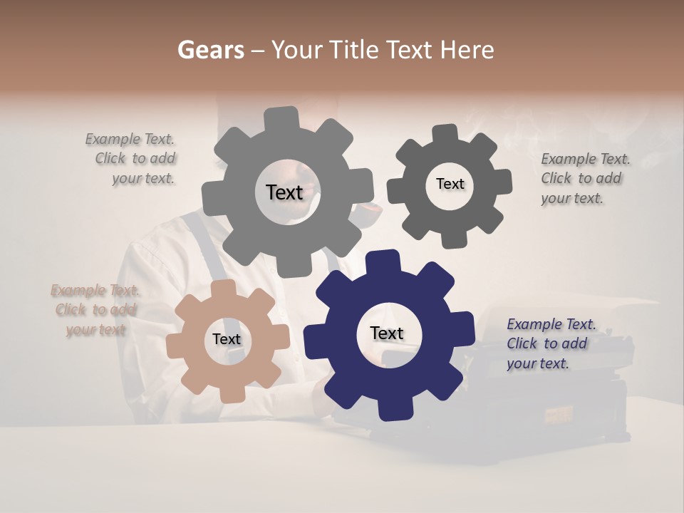 Business Fashion Beard PowerPoint Template