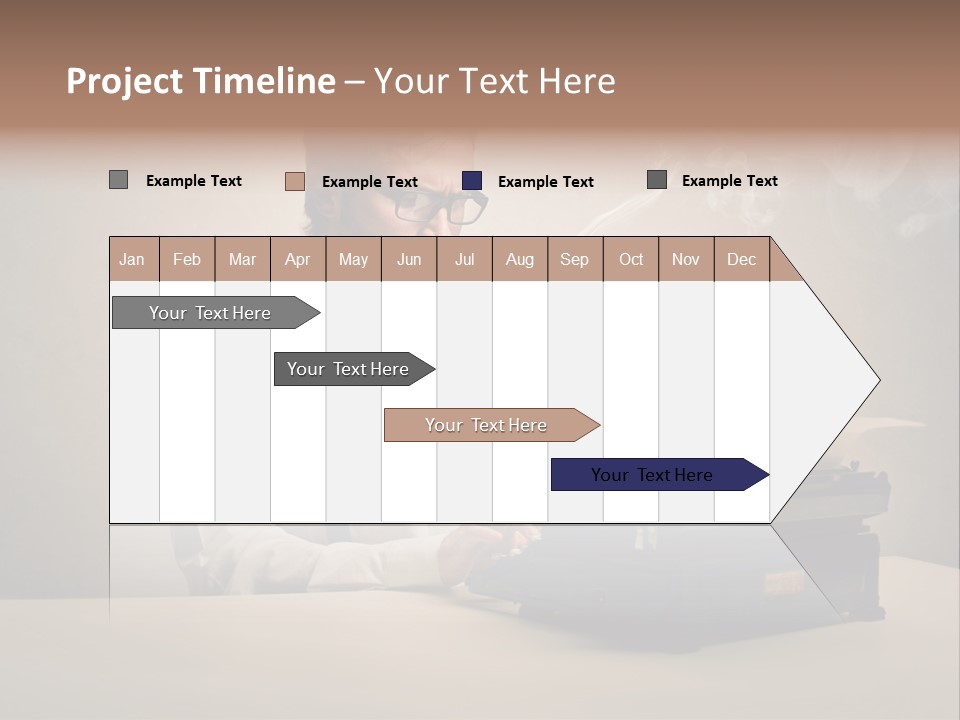 Business Fashion Beard PowerPoint Template