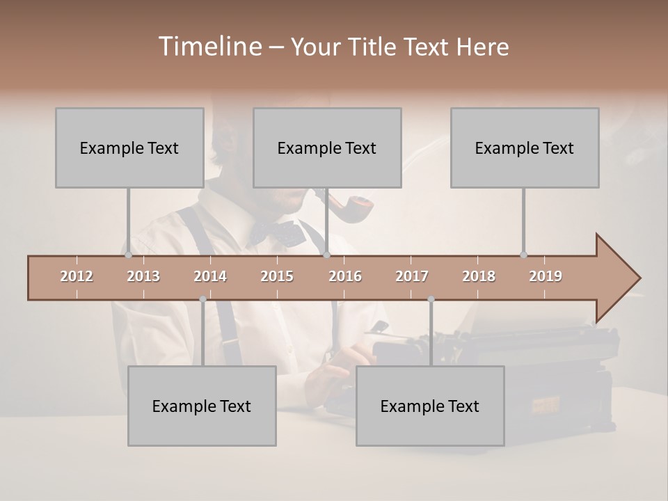 Business Fashion Beard PowerPoint Template