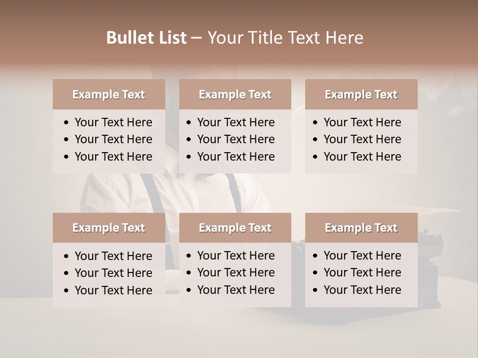 Business Fashion Beard PowerPoint Template