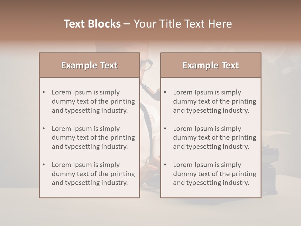 Business Fashion Beard PowerPoint Template
