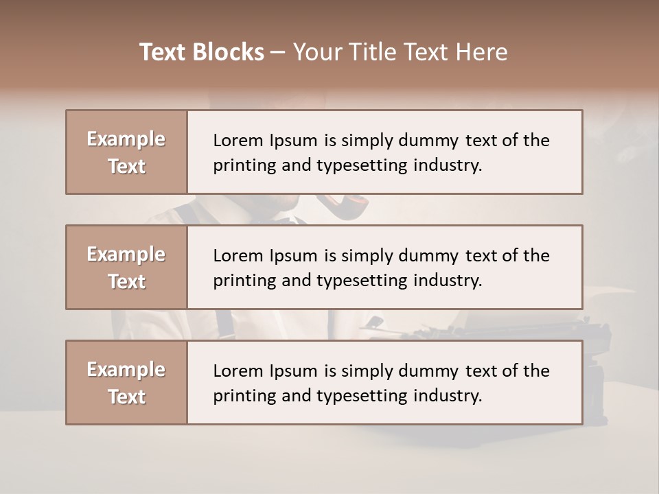 Business Fashion Beard PowerPoint Template