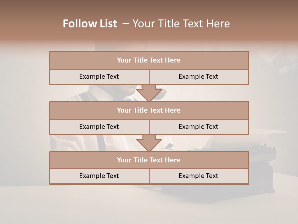 Business Fashion Beard PowerPoint Template