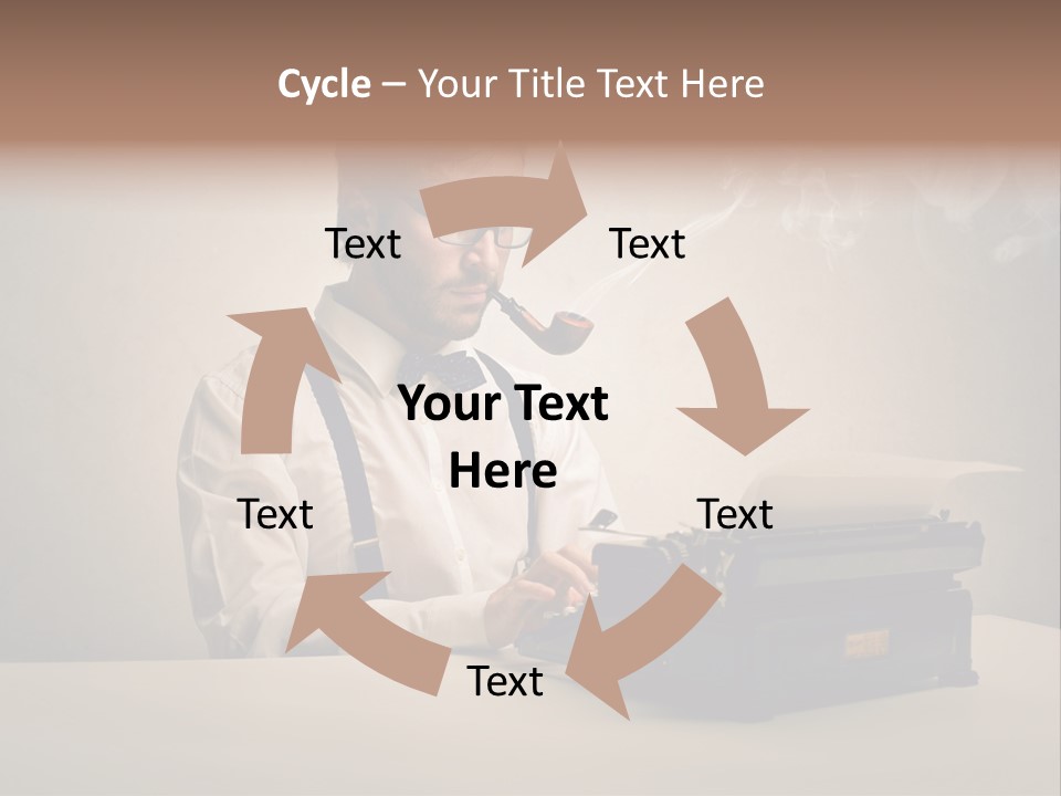 Business Fashion Beard PowerPoint Template