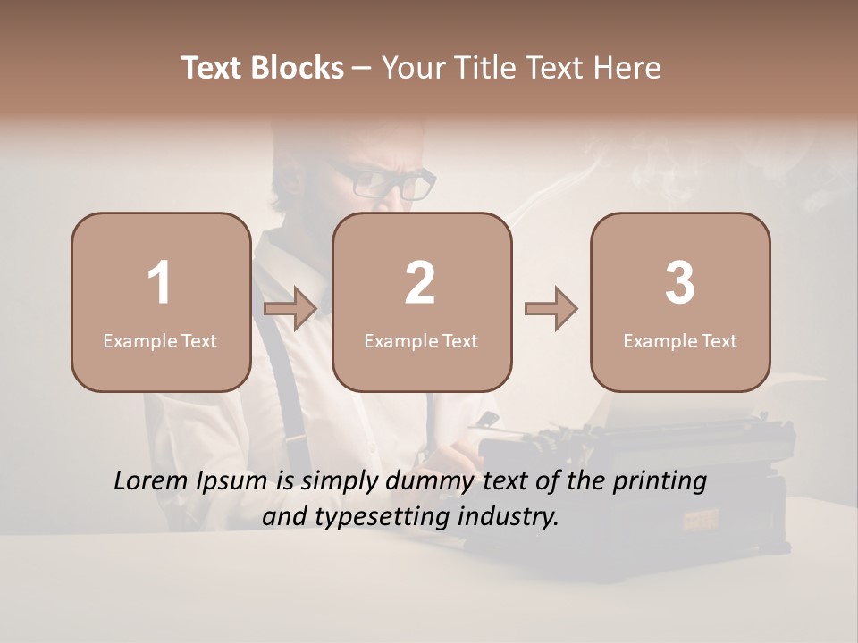 Business Fashion Beard PowerPoint Template