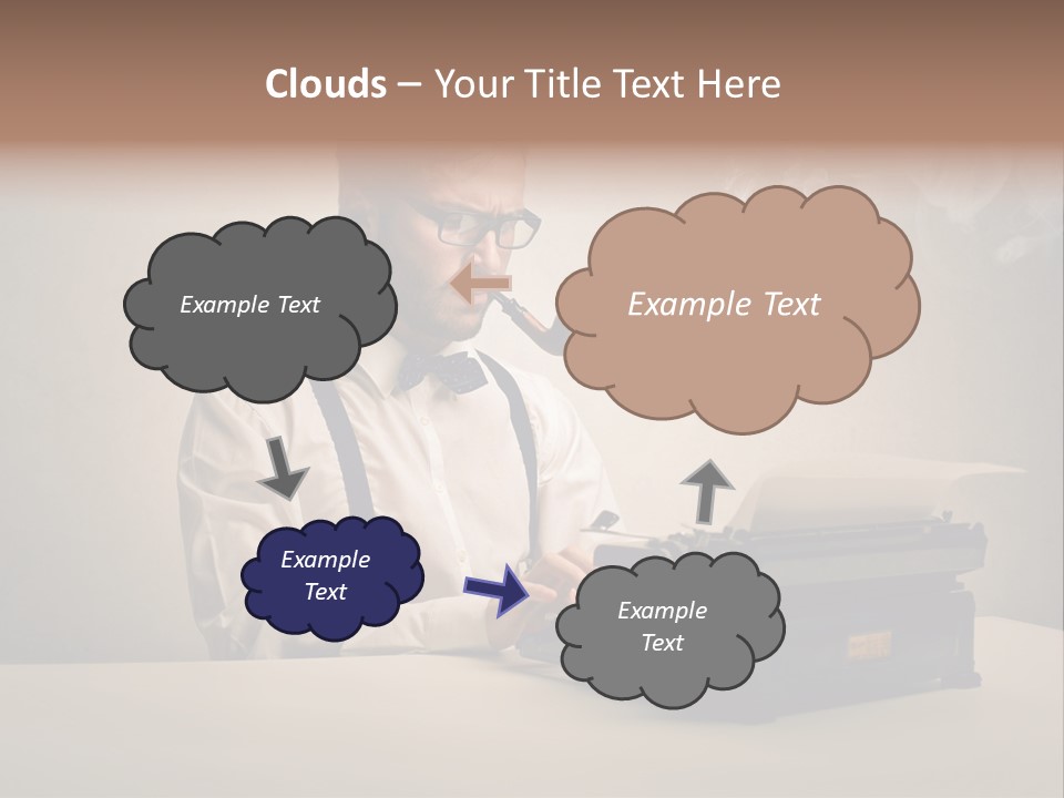 Business Fashion Beard PowerPoint Template