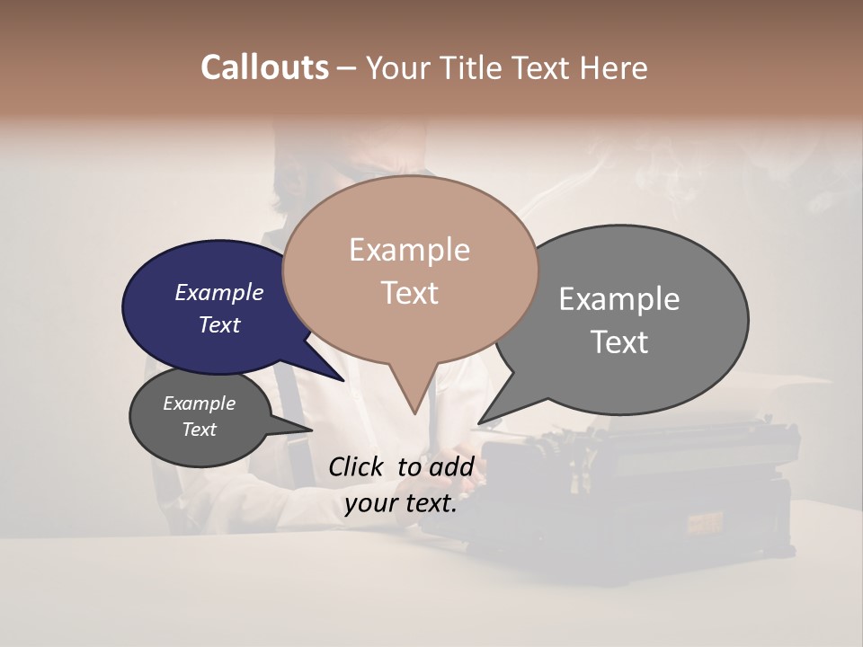 Business Fashion Beard PowerPoint Template