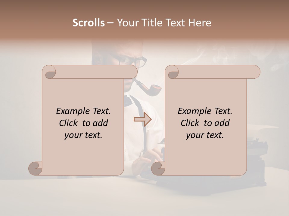 Business Fashion Beard PowerPoint Template