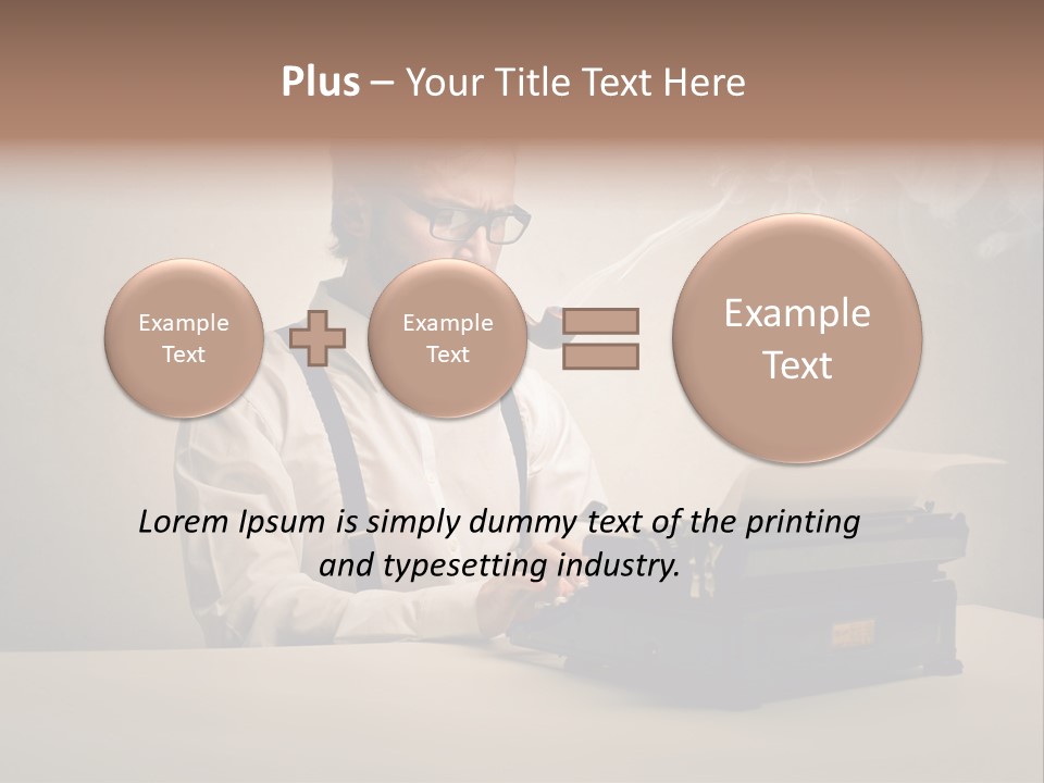 Business Fashion Beard PowerPoint Template