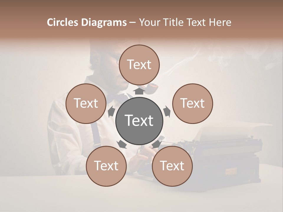 Business Fashion Beard PowerPoint Template