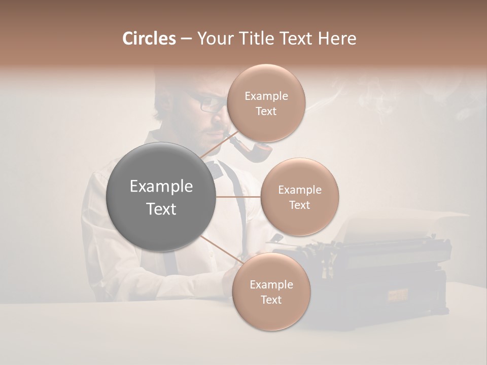 Business Fashion Beard PowerPoint Template