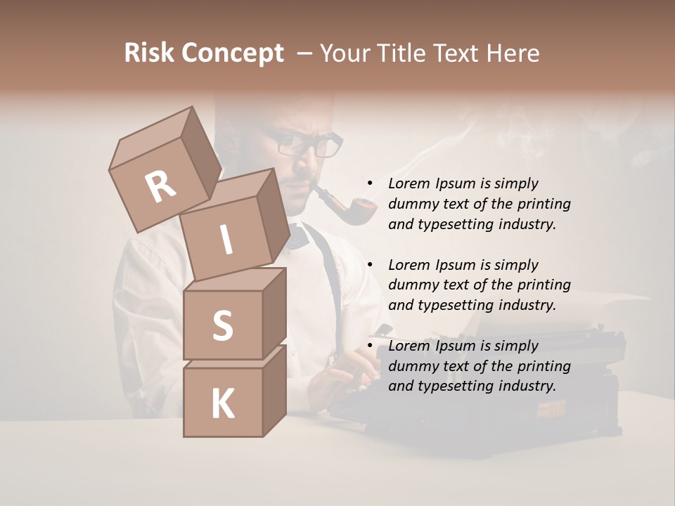 Business Fashion Beard PowerPoint Template