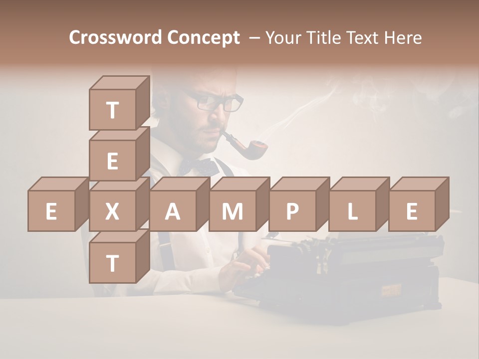 Business Fashion Beard PowerPoint Template