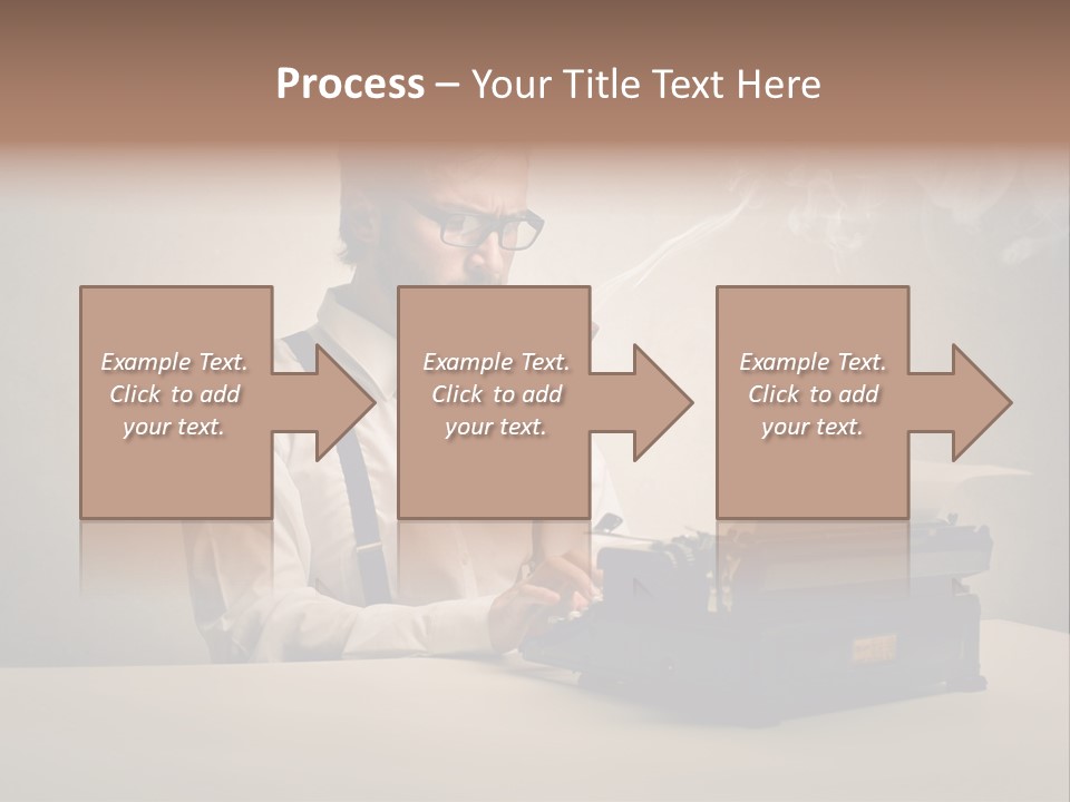 Business Fashion Beard PowerPoint Template