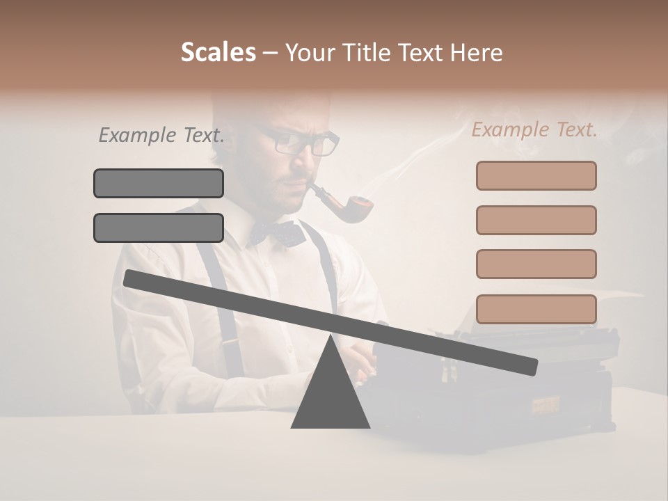 Business Fashion Beard PowerPoint Template