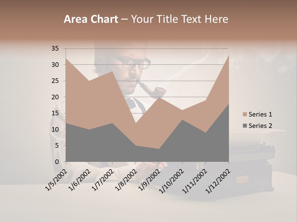 Business Fashion Beard PowerPoint Template